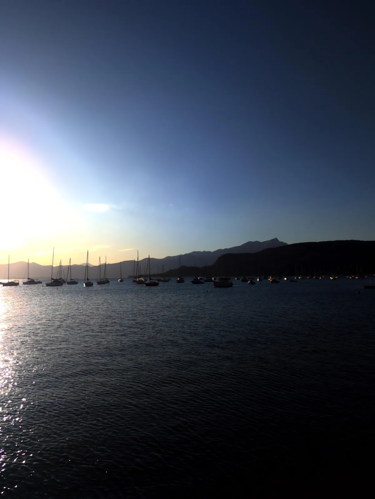 Lake Garda in warm evening light photographed with the Vivid 100 film look, captured in-camera with Lvma